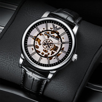 Swiss Watch Mens Fully Automatic Machinery Table Top Name Swiss Waterproof Tourbillon Hollowed-out Wrist Watch