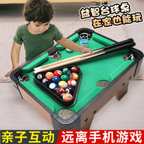 Boy playing billiards toys large billiards educational home baby kids ball toys birthday gift