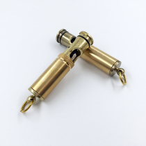 Dolphin Drop-down Outdoor Metal Kerosene Lighter Creative Cylindrical Retro Cotton Oil Machine with key ring