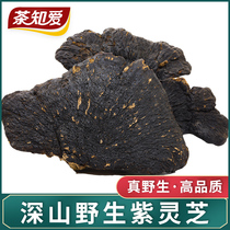 Ganoderma lucidum Deep mountain wild purple Ganoderma lucidum pruning large flowers thin tree zhi can cut Ganoderma lucidum slices tea wine dry goods 250g