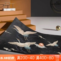 New Chinese Carpet Country Tide Fairy Crane Living Room Rug Bedroom Book Room Tea Table Mat Chinese Style Light Lavish Home Full Bunk Bed