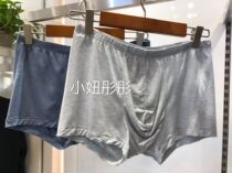 Mr. Aimu Brand Modal Mulberry Silk Plant Elastic Men Mid-waist Boxer Panties NS23A821