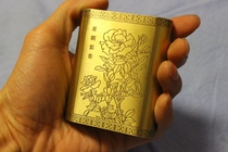 Dry cigarette box high-grade tobacco box pure copper tobacco leaf portable old-fashioned retro rich personalized sealed and moisture-proof