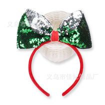 Reversible bicolor bifacial discoloration bright sheet writing and drawing graffiti butterfly knot popular children hair stirrup headgear