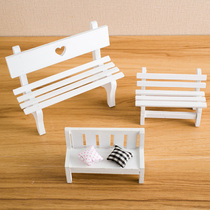 zakka retro home decoration frame mini white park chair swing piece creative shooting photo prop gift