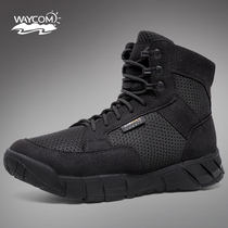 WAYCOM outdoor sports tactical Martin boots Casual boots Mesh tide boots mens spring and autumn ultra-light breathable combat boots