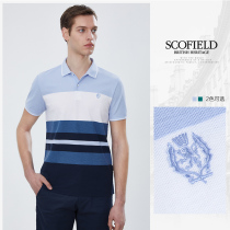 SCOFIELD2021 summer new cotton comfortable STRIPED mens POLO shirt SMHAB23001