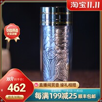 Mens Silver Cup 999 sterling silver liner thermos cup high-grade gift business car tea cup custom tea cup