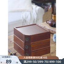 American Pu-Erh Tea storage box Tea cake packaging box Tea tray Kung Fu Tea accessories Bamboo Pu-erh Tea box