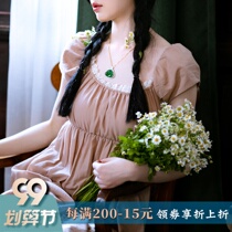 The Wizard of Oz cotton cloth version clearance special spring and summer cotton embroidered lace city style wind wool vintage dress