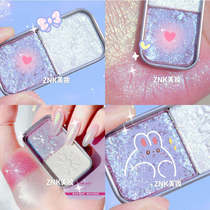 Poko soda candy bicolor eye shadow high light blush gill disc pearly diamond glitter durable and not easy to remove