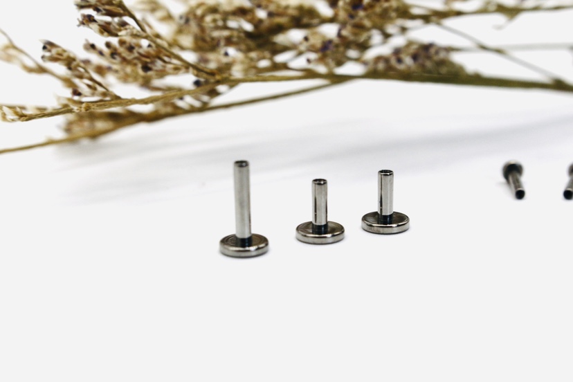 Immortal puncture USA imports titanium alloy 14g 16g base mini nose nail base lip nail ear pin internal thread