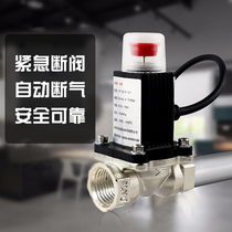 Yongkang gas emergency cut-off solenoid valve DN15 automatic cut-off valve gas alarm with 4 6 points automatic