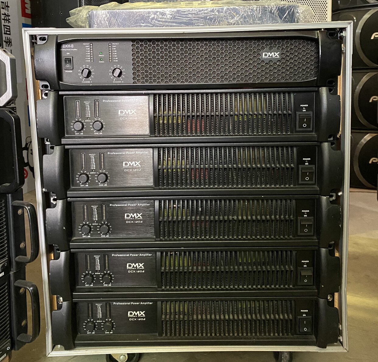 Second hand original installed DMX sharp high DCX1302 professional stage high-power post power supply power amplifier