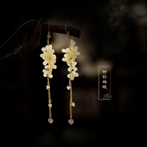 Twenty-four solar terms cold dew osmanthus earrings Earrings matching style tassel pendant fresh fashion jewelry accessories