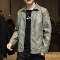 Mens 2021 new spring denim coat mens spring and autumn leather clothes casual jacket baseball suit casual top