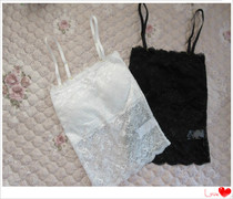 Spring and summer Japan export small vest bra sexy breathable full lace anti-wear strapless S M seamless