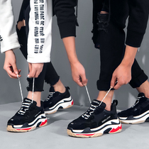  Mens shoes Summer trendy shoes breathable couple sports shoes trend thick-soled increased ins dad shoes Mens spring shoes