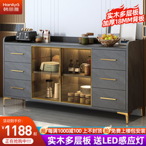 Light Extravagant Dining Side Cabinet Modern Minima Living Room Wine Cabinet Tea Water Cabinet Home Kitchen Closet Cupboard integrated by wall locker