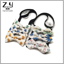 White bow tie children cartoon collar extended belt basic boy pingang original baby male bow tie