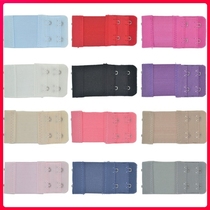 Cotton bra extended double row 3 three two-breasted hook small chest underwear two-breasted elderly three-row back buckle thin