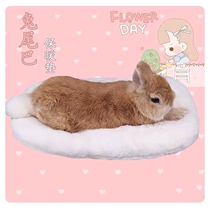 Rabbit Tail Warm Mat Winter Cotton Cowl Fart Cushion Groveling Cushion Rabbit Dragon Cat Dutch Pig Kitty Pooch Sleeping Mat