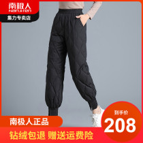 Antarctic Down Pants Women Wear 2021 New Fashion High Waist Thickened Art Loose Waist Cotton Pants