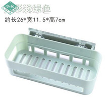  Bathroom small hanging blue shelf wall-mounted storage basket Plastic with hook storage basket Household hanging basket