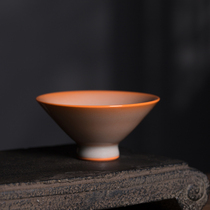 Longquan Zheng Xudong celadon overpowering the country and the city fighting hat cup ceramic kung fu tea set master tea cup pure color single cup