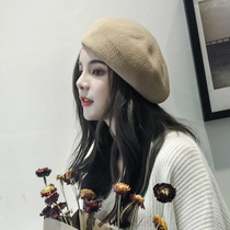 Beret female summer Korean ins casual painter hat British retro wild autumn and winter suede pumpkin hat