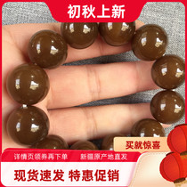 Natural Hetian Jade Bracelet Mens and womens round beads handstring Jade transfer sugar jade beads jewelry