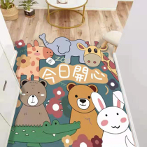 Entrance Doormat Cartoon Floor Mat Doorway Mat closing Silk ring footbed can cut rug into door mesh red custom dust removal