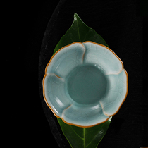 Hengfu tea set handmade ice crack teacup Ceramic single cup Master cup Special tea cup Ge Kiln Kwai Mouth Cup