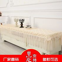 Fabric lace living room TV cabinet tablecloth cover European-style rectangular cover cloth shoe cabinet dust cover universal cover towel