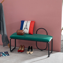 Simple Nordic entrance shoe changer stool modern living room sofa stool clothing store creative bench bedroom foot stool