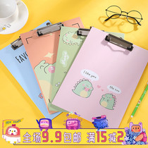 Cartoon cute A4 file plate clip small freshener girl hearts Han version exam paper clip cushion plate bill clip information clip