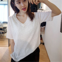 White short sleeve T-shirt female Han fan 2018 summer new Korean loose Joker cotton students half sleeve clothes