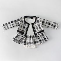 ins21 new spring year-old clothing skirt baby small fragrant wind harem two-piece climbing suit princess female baby
