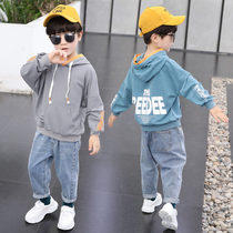 Boy autumn suit handsome 4 spring and autumn 5 fashionable 6 Childrens handsome clothes Autumn boy sweater 7 years old trendy cool