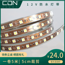 Sidon lighting LED light strip 12v low voltage 2835 patch waterproof living room ceiling dark groove atmosphere light strip 5050