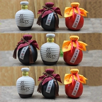 Small wine pot soil ceramic wine jar antique 1kg 2 sealed 3 A kg empty wine bottle cellar high-grade 5