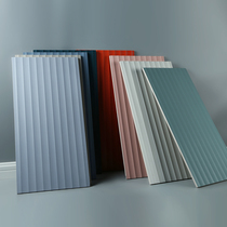  Macaron tile Kitchen bathroom three-dimensional wave surface wall tile concave and convex surface 300X600 glazed tile solid color brick