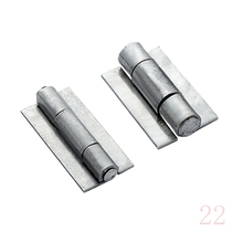 Flat open thick welded iron hinge large iron door car door square corner non-porous car welding hinge