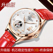 Swiss Rolex Waterproof Watch Lady Automatic Mechanical Watch Noctilucent Real Diamond Women Watch Joint Honeymoor