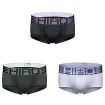 New HIRO cross-border INS wind mesh CIN pure cotton breathable mens underwear Sexy four-corner pants strap