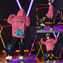 Boy Street Dance Costume Less Son Hiphop Hip Hop Hans Version Loose Clothing Suit Handsome Qi Children Street Dance out of the suit