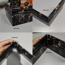 PVC imitation marble foot line stone plastic skirting line corner line decorative line moisture-proof 8 10 12cm