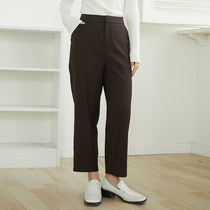 Seven volume a cut small man Curry color intellectual simple pants children Spring and Autumn casual straight trousers nine-point trousers 0275