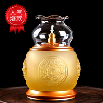 Round pass Buddha with Buddhas oil lamp Buddhist light lotus glazed for lamp Buddha Former dedicated to Changming lamp liquid ghee lamp holder
