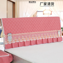 Clear cabin handling headboard 1 5 m 1 8m headboard jacket minimalist clips cotton soft bag solid wood dust protection protective sleeve